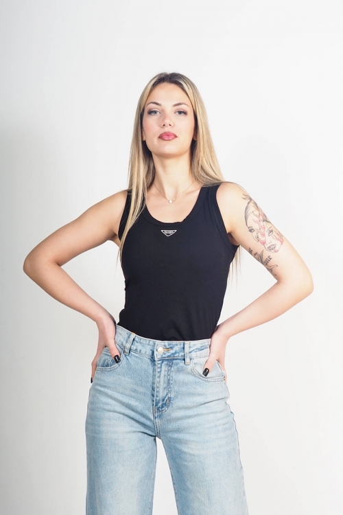 Cotton sleeveless top Dance Milano