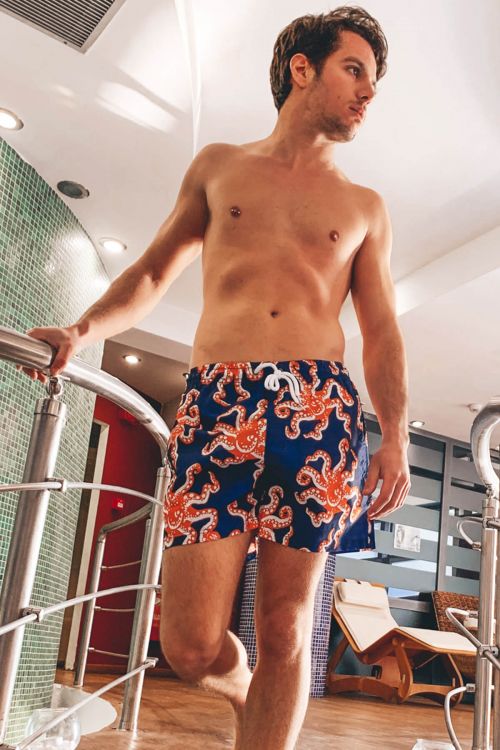 Men's swimsuit Sea life