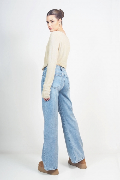 High waisted wide leg jeans Bradley