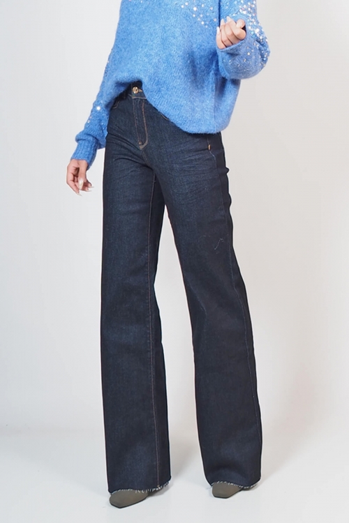 High waisted wide leg jeans Mia