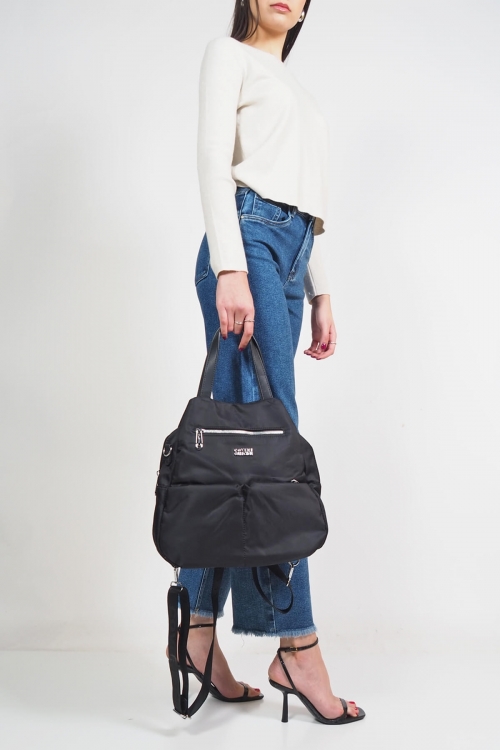 Corine nylon backpack/shoulder bag