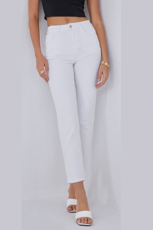 Premium high waisted mom fit jeans Bianca