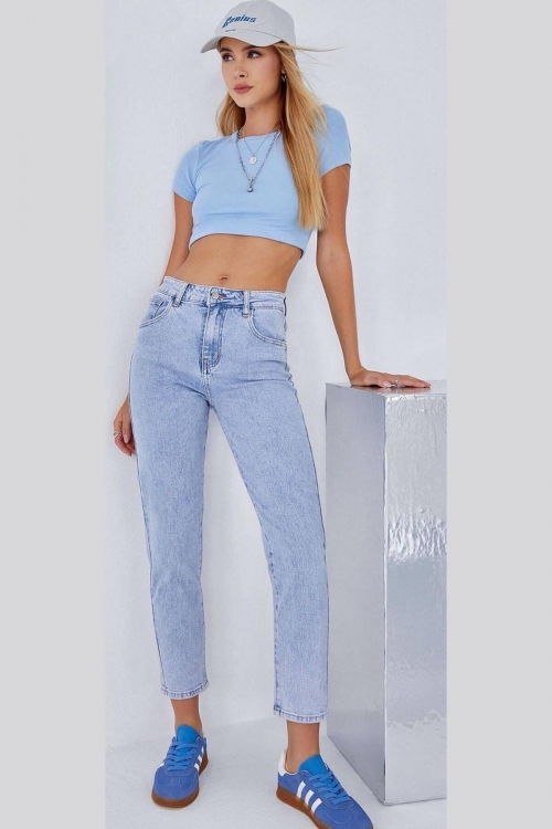 Premium high waisted mom fit jeans Marcella