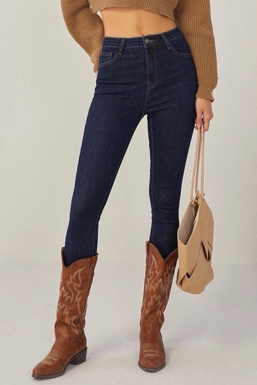 Premium high waisted skinny jeans Vicky