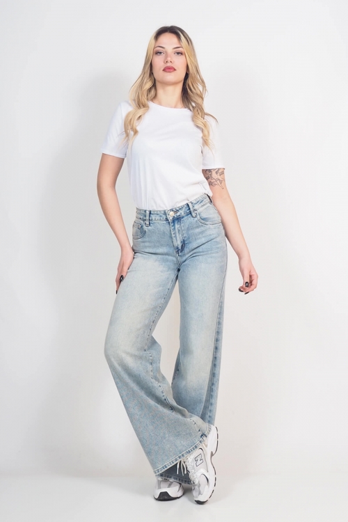 Premium high waisted wide leg jeans Memphis II