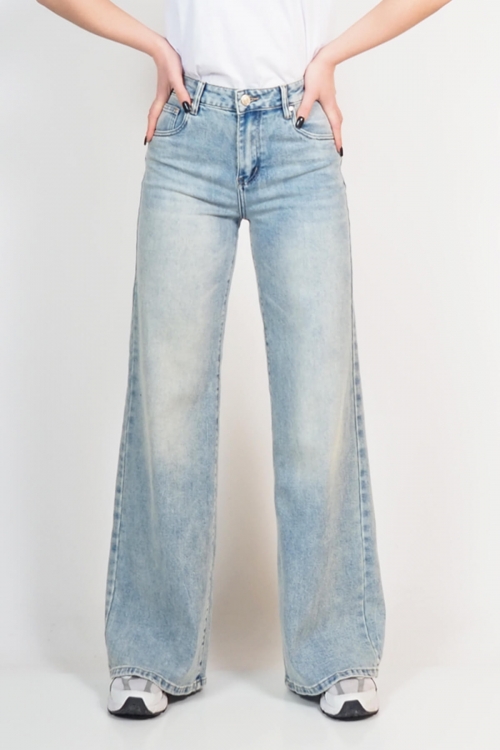 Premium high waisted wide leg jeans Memphis II