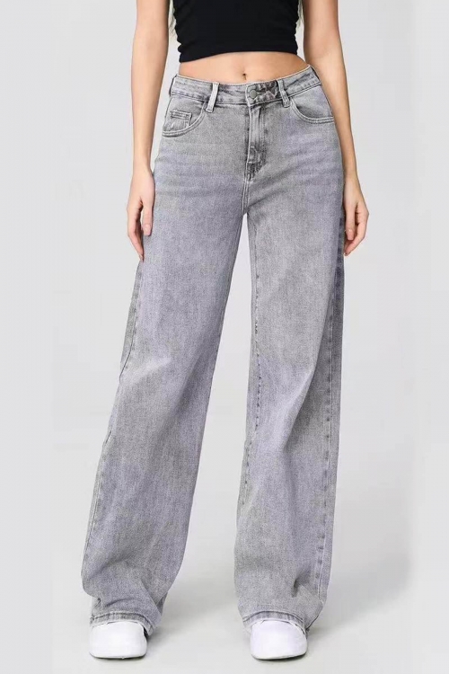 Premium high waisted wide leg jeans Perla