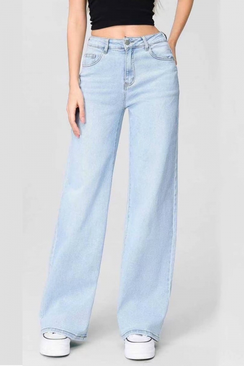 Premium high waisted wide leg jeans Perla