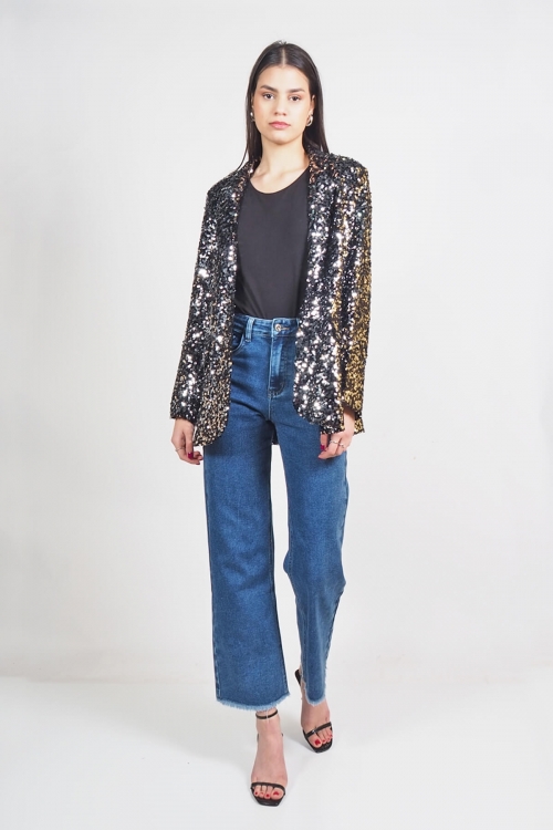 Clarebelle quilted sequin blazer