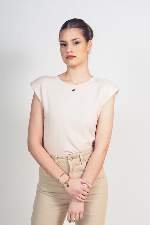 Sleeveless top with pads Lynette