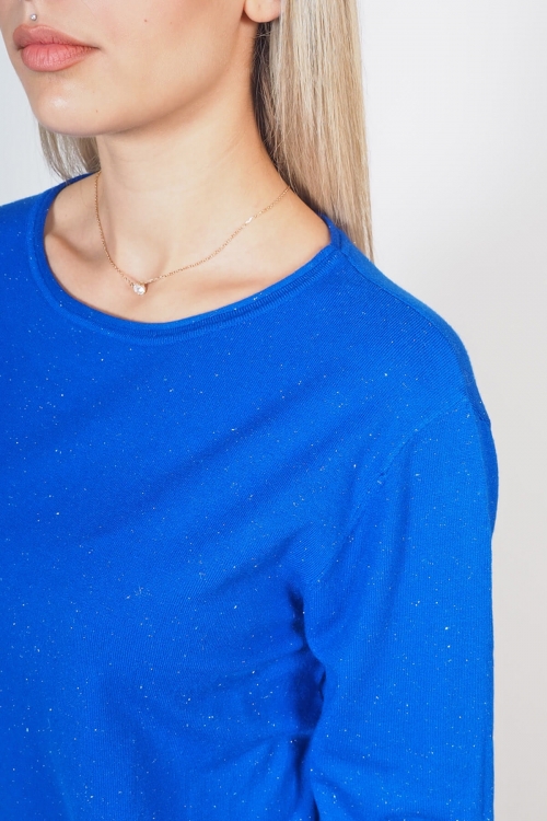 Soft knit iridescent roundcut top Molly