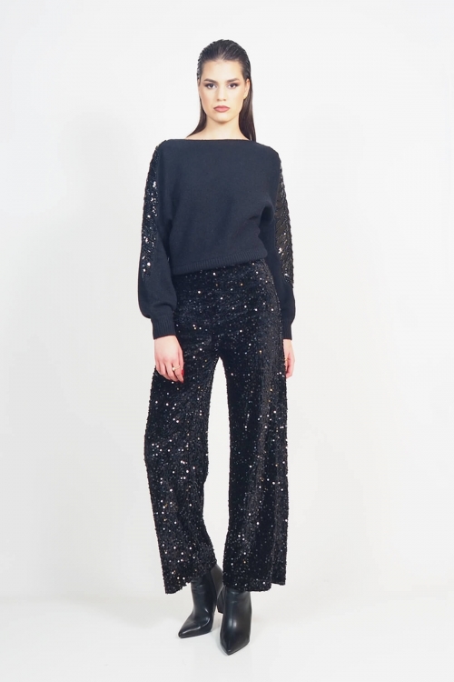 Velvet sequine pants Leticia